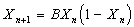 Xn+1=BXn(1-Xn)