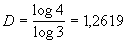 Formel mit log4/log3