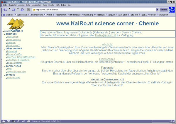 KaiRo.at - science corner / Chemie